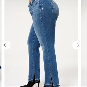 GOOD BOY DOUBLE SLIT | BLUE404 - Size 6 - Good American Jeans